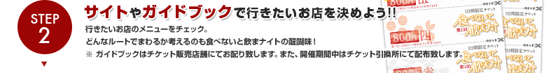 Step2.サイトやガイドブックで行きたいお店を決めよう!!